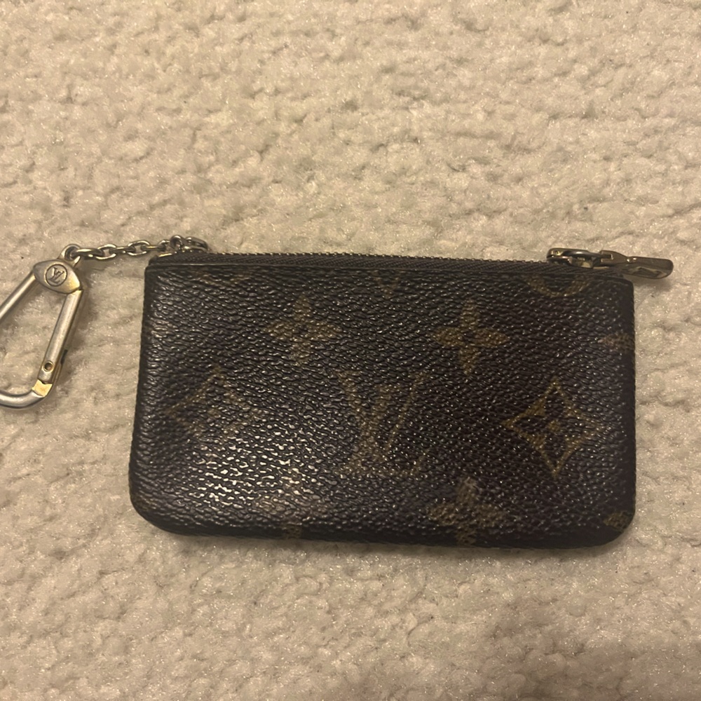 Louis Vuitton Black and Gold Monogram Pouch